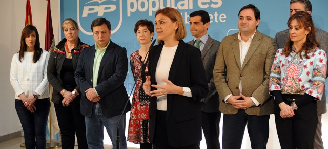 Cospedal preside la reunión del Grupo Municipal del PP de Albacete