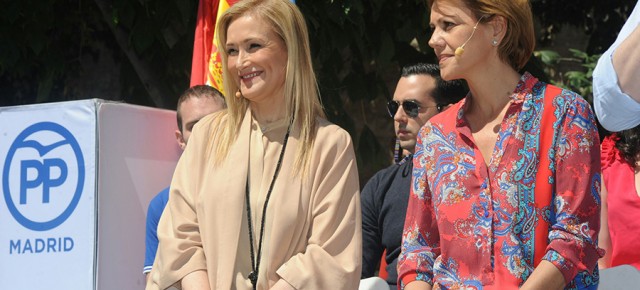 María Dolores de Cospedal interviene en un acto en Arganda