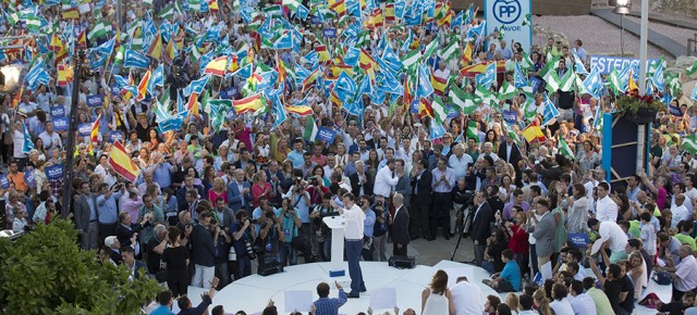 Mariano Rajoy interviene en un acto en Málaga