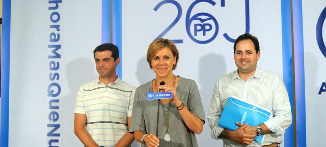 Mª Dolores Cospedal preside la Junta Directiva Provincial del PP de Albacete