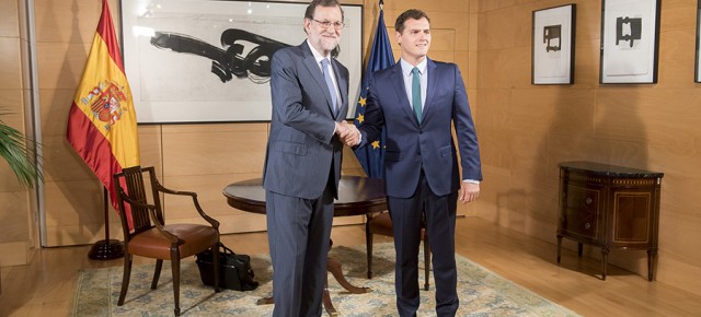 Mariano Rajoy se reúne con Albert Rivera 