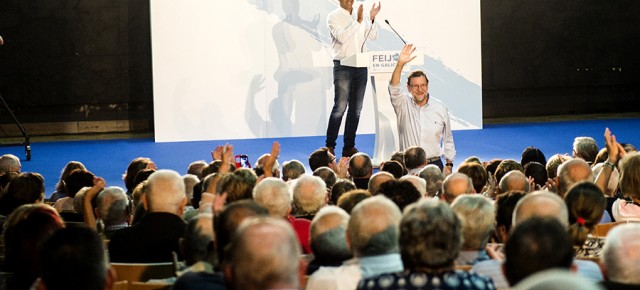 Mariano Rajoy clausura un acto en Foz (Lugo)