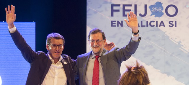 Mariano Rajoy clausura el acto de cierre de campaña en Vigo