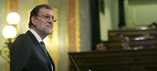 Mariano Rajoy durante su intervención en la sesión de investidura 