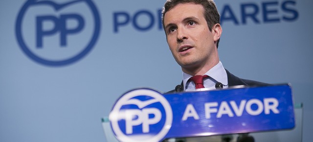 El vicesecretario de Comunicación del PP, Pablo Casado