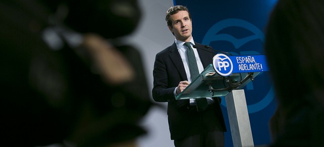 El vicesecretario de Comunicación del PP, Pablo Casado