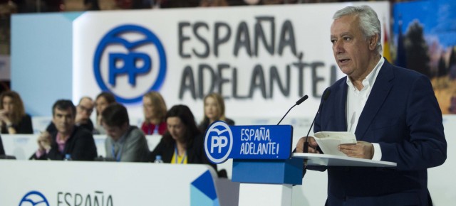 Javier Arenas durante la Ponencia Económica y Administración Terriotorial