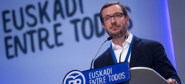 Javier Maroto en el 15 Congreso del PP Vasco