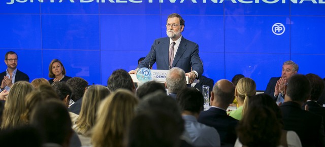 Mariano Rajoy durante su intervención en la Junta Directiva Nacional