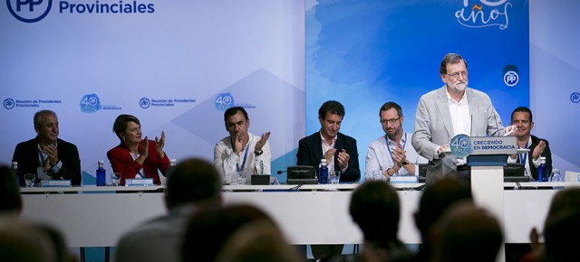 Mariano Rajoy clausura la reunión de presidentes provinciales del PP