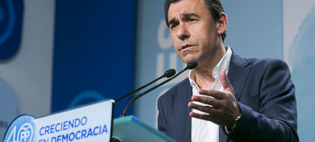  El coordinador general del Partido Popular, Fernando Martínez-Maillo, en rueda de prensa