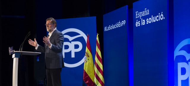 Mariano Rajoy clausura un acto en Salou