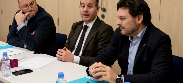 El secretario ejecutivo del PP en el Exterior, Ramón Moreno, se reúne con el secretario general de Emigración de la Xunta, Antonio Rodríguez Miranda y con el secretario general del PP gallego, Miguel Tellado