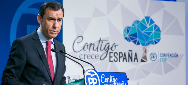 Coordinador General Martínez Maillo durante la rueda de prensa