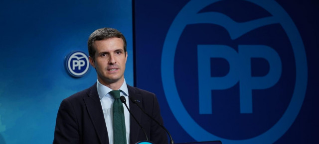 El Presidente del PP Pablo Casado