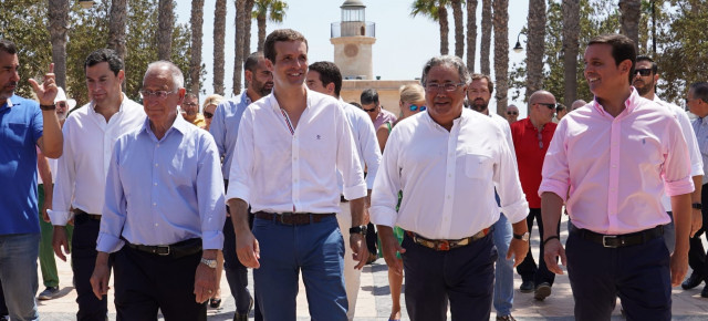 Pablo Casado clausura el acto del Partido Popular en Roquetas de Mar