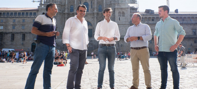 Pablo Montesinos visita Santiago de Compostela