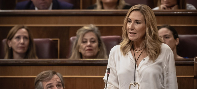 Ana Beltrán, durante su intervención en la Sesión de Control