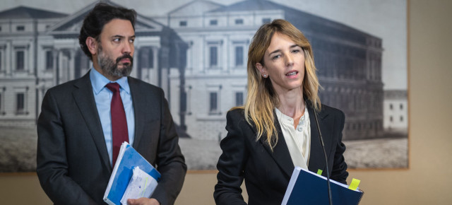 Los diputados Cayetana Álvarez de Toledo y Guillermo Mariscal.