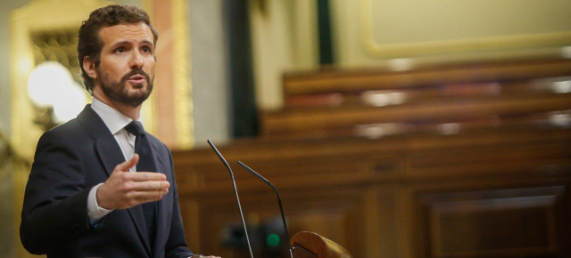 Pablo Casado, en el Pleno en el Congreso de los Diputados