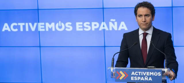 Teodoro García Egea en rueda de prensa