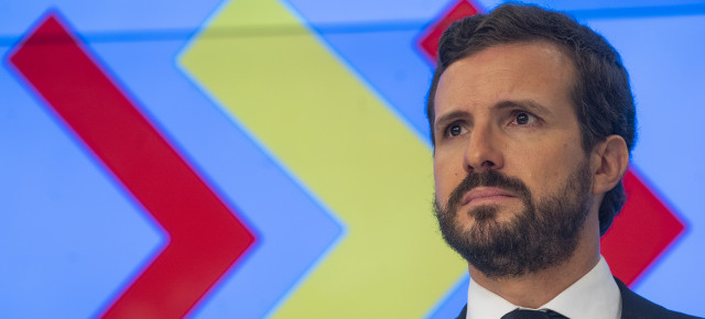 El presidente del Partido Popular, Pablo Casado