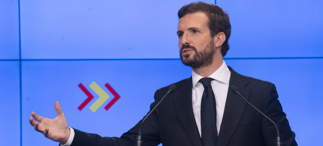 Pablo Casado, en rueda de prensa tras la reunión del Comité de Dirección