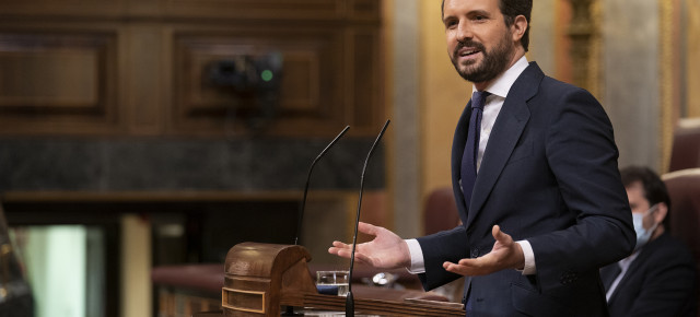 Pablo Casado en el Pleno del Congreso sobre los Fondos de Recuperación 