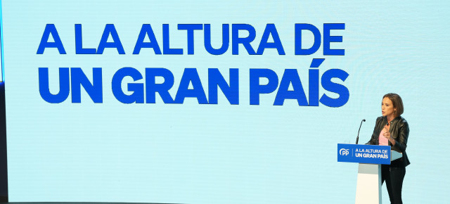 La Secretaria General del PP y portavoz en el Congreso, Cuca Gamarra, en la 25 Interparlamentaria Popular