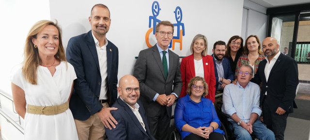 Alberto Núñez Feijóo en la asamblea de COCEMFE