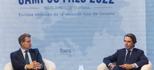  Alberto Núñez Feijóo en la clausura del Campus FAES 2022.