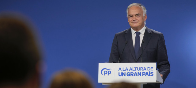 Rueda de prensa de Esteban González Pons, vicesecretario de Institucional del Partido Popular