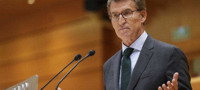 Alberto Núñez Feijóo en el Pleno del Senado 