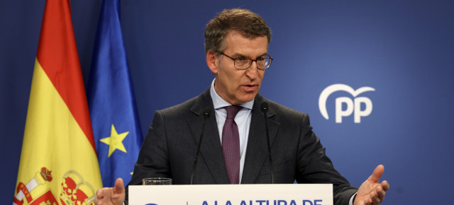 Alberto Núñez Feijóo en el balance del año 2022