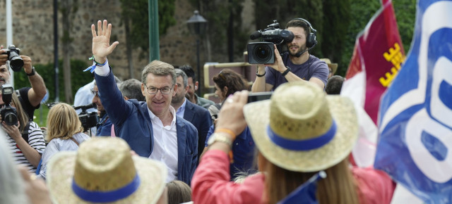 Alberto Núñez Feijóo en un acto en Toledo