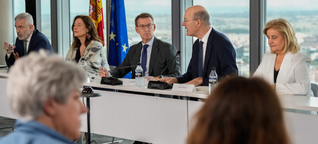 Alberto Núñez Feijóo en un acto de la Fundación Reformismo 21.