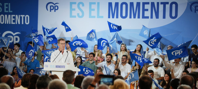 Alberto Núñez Feijóo en un acto en Murcia