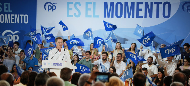 Alberto Núñez Feijóo en un acto en Murcia