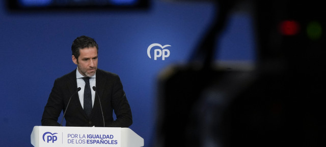 Rueda de prensa de Borja Sémper