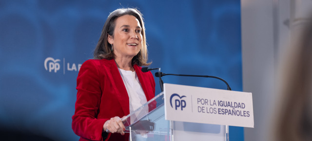 Cuca Gamarra en el acto de alcaldes del PP por la igualdad de todos los españoles