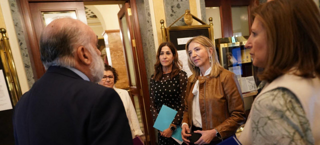 Alicia García, tras la reunión en el Senado con el Consejo General de Colegios Oficiales de Psicólogos 