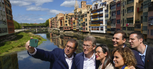 Alberto Núñez Feijóo en Girona