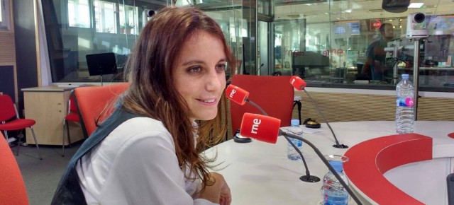 Andrea Levy durante la entrevista en RNE
