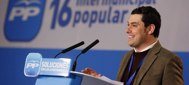 El coordinador de Política Local y Autonómica del PP, Juan Manuel Moreno