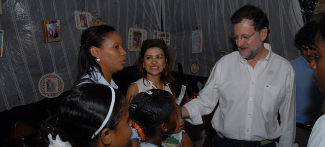 Mariano Rajoy, en Cartagena de Indias, en el proyecto de apoyo a mujeres de riesgo de exclusión social impulsado H+D