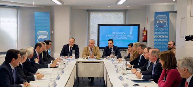 Javier Arenas se reúne con presidentes de diputación