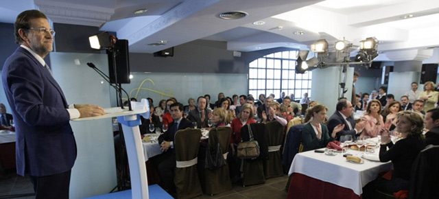 El presidente del Partido Popular, Mariano Rajoy