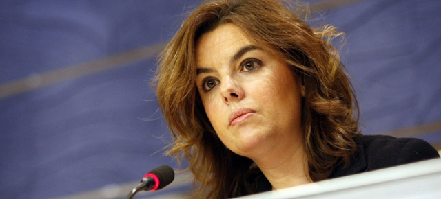 La portavoz del Grupo Parlamentario Popular, Soraya Sáenz de Santamaría