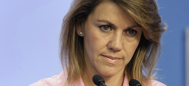 La secretaria general del PP, María Dolores de Cospedal