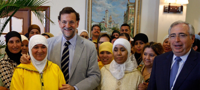 Mariano Rajoy durante su visita a Melilla